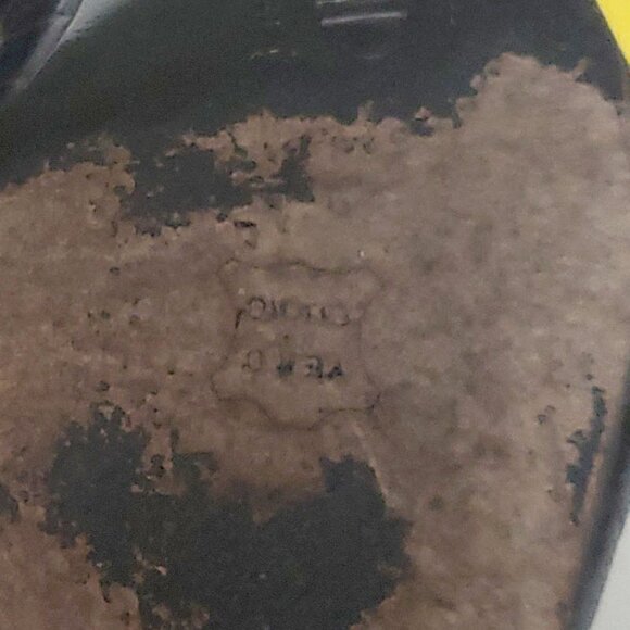 Joan & David Italian Black Croc Print Leather Pumps-Hand Made in Italy; size 7B - Picture 8 of 15